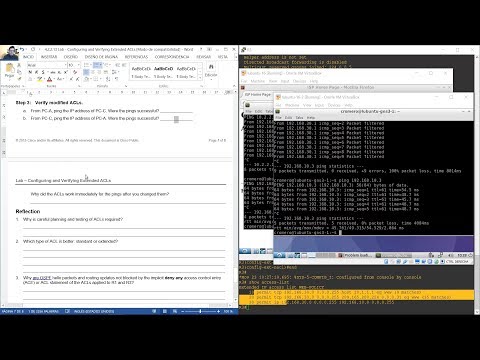 4.2.2.13 - Lab - Configuring and Verifying Extended ACLs - GNS3