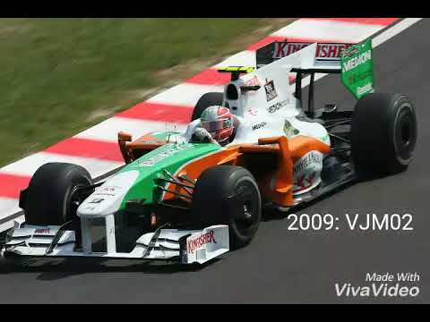 Force India all f1 cars (2008-2018)