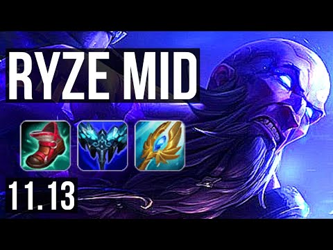 RYZE vs XERATH (MID) | 4/0/5, Rank 6 Ryze | EUW Challenger | v11.13