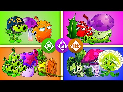Random 4 Team Appeases + Poison + Reinforce - Who Will Win? - PvZ2 10.5.1 Team Plants Battles