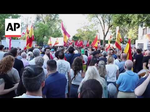 Video Thumbnail: Protest outside Moroccan Embassy in Madrid after Ceuta crisis