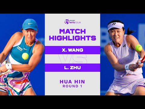 Теннис Wang Xiyu vs. Lin Zhu | 2023 Hua Hin Round 1 | WTA Match Highlights