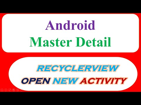 Android Material Design - RecyclerView Cards Master Detail [Open Activity] [With SouceCode]