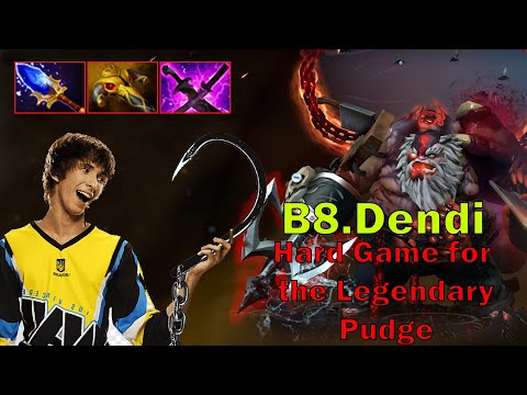 B8.Dendi Hard Game for The Legendary Pudge - Pro Gameplay