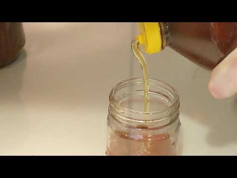 squirted honey behaves strangely