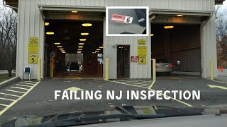 What happens when you fail NJ inspection