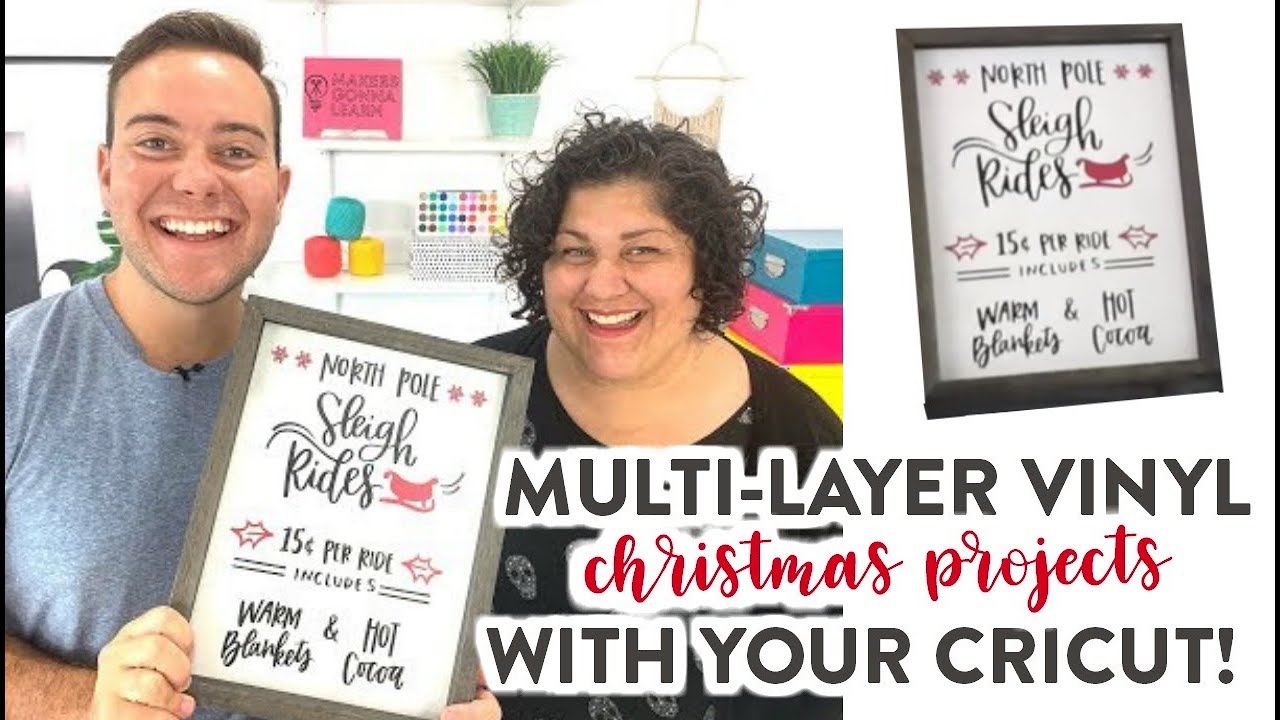 MULTI-LAYER VINYL CHRISTMAS PROJECT WITH YOUR CRICUT!