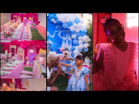 Vê como foi a festa de aniversário da filha do NAGRELHA E Weza tudo chique