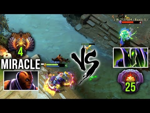 Miracle- Anti-Mage Full Carry Mode Preparing for EPICENTER vs LVL 25 Rubick EPIC MID Battle - Dota 2