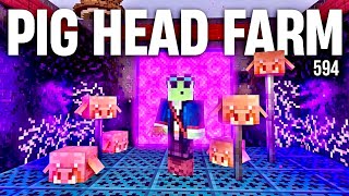 Piglin Head Struggle! - Let's Play Minecraft 594