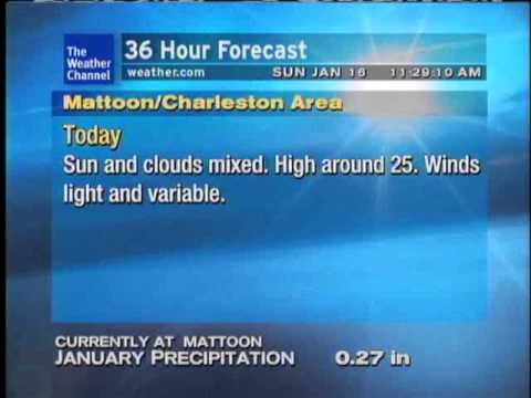 WeatherSTAR XL 1/16/11 1128AM Centerpiece - Hart Ramsey (Jan 2011 playlist)