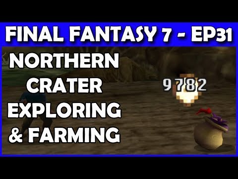 Let's Play Final Fantasy 7 - Getting all loot in Northern Crater Disk 3 - Part 31