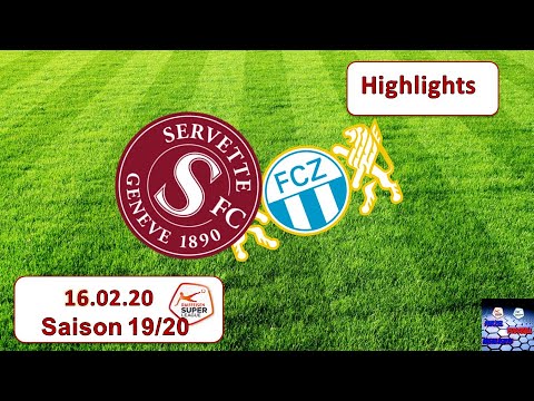 Highlights Servette - Genf FC vs FC Zürich (16.02.2020)