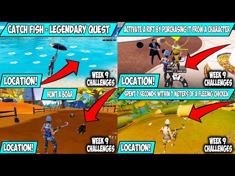 All Week 9 Challenges Guides Epic & Legendary Quest FORTNITE CHAPTER 2 SEASON 6 WEEK 9 CHALLENGES