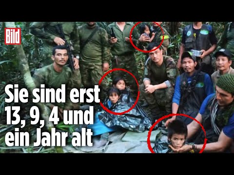 Nach Flugzeugabsturz: Kinder überleben 40 Tage lang allein im Dschungel | Kolumbien
