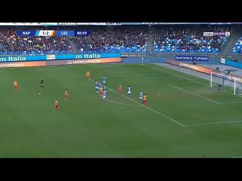 Napoli - lecce 2-3 gran punizione di mancuso