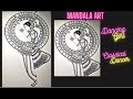 Mandala Art Dancing Girl Mandala Art Inspired Indian Classical Dancing Girl
