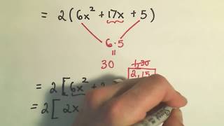 Factoring Trinomials: Factor by Grouping - ex 1