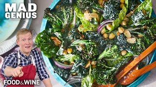Upgrade Your Caesar Salad with Charred Broccolini, Kale, and Chickpeas | Mad Genius | Food & Wine