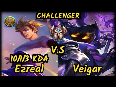 BJK Gilius (EZREAL) vs VEIGAR - 10/1/3 KDA BOTTOM ADC CHALLENGER GAMEPLAY - EUW