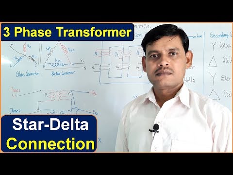 Star delta connection in 3 phase transformer windings