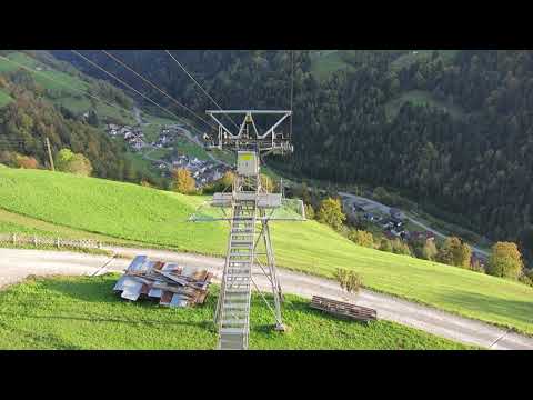 Seilbahn Witerschwanden - Acherberg - Talfahrt 2021 - Cable Car Switzerland