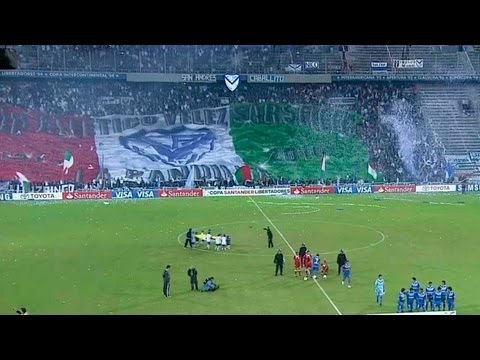 "[RECIBIMIENTO HDTV] Velez Vs Santos - Libertadores 2012" Barra: La Pandilla de Liniers • Club: Vélez Sarsfield