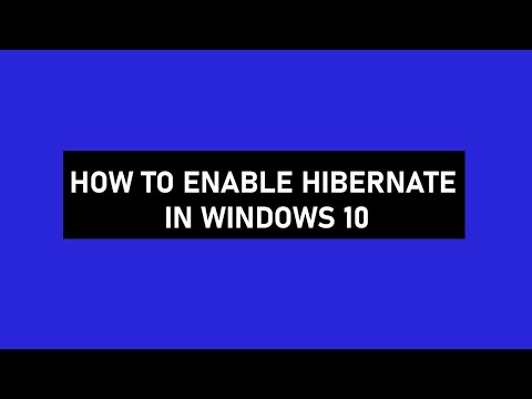 How to Enable Hibernate in windows 10 - Easy Steps
