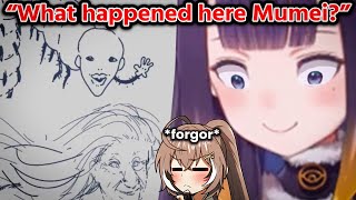 Ina has a question regarding Mumei's member stream