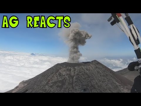 Daily Dose Of Internet - Gliding Over An Active Volcano Reaction