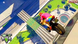 GTA 5 Princess Hike Trys This EXTREMELY HARD Motorcycle WALLRIDE w/The Crew! GTA 5 Funny Moments