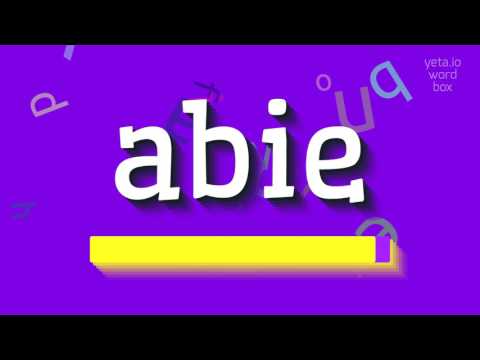 How to say "abie"! (High Quality Voices)