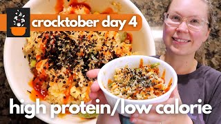 Crocktober Day 4: Chicken Fried Rice | High-Protein, Low-Calorie Slow Cooker Meal