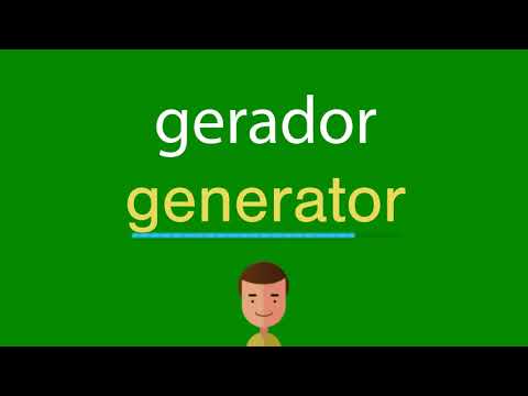 Vídeo: Gerador em Inglês: perguntas e respostas