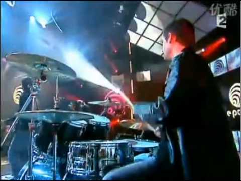 Thierry Laurence on drums with Elsa
