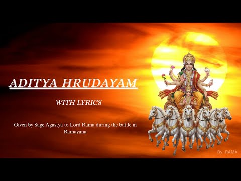 Aditya Hridayam Stotram with Lyrics | Powerful Mantra for Health, Wealth & Positivity #sun #hindu
