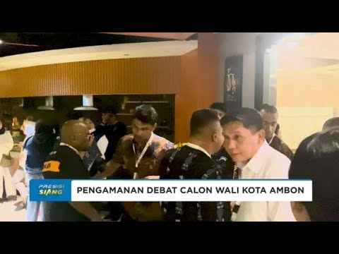 220 PERSONEL POLRESTA AMBON JAGA DEBAT PERTAMA PILKADA DI KOTA AMBON