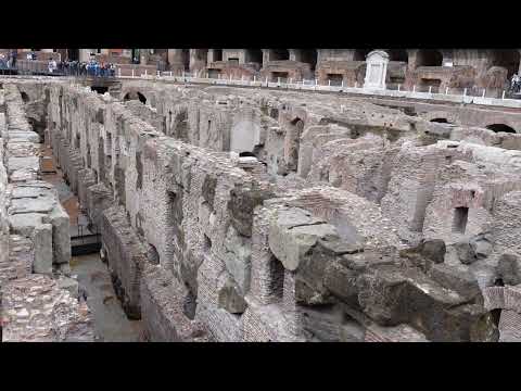 Inside the Colosseum of Rome, Italy