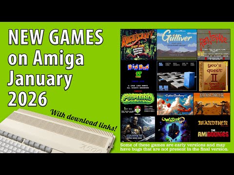 New Amiga games from January 2026
