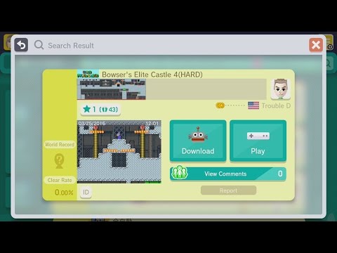 Super Mario Maker - 115 - Bowser's Elite Castle 4 (HARD) by Trouble D
