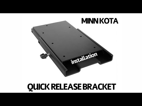 Minn Kota quick release bracket installation.