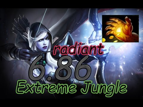 Dota 2 6.86 Jungle Radiant - Drow Ranger Midas! 7:23 min