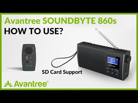 Avantree Soundbyte 860s Bluetooth FM Radio Speaker and SD Card Music Player 3-in-1 - How to Use?