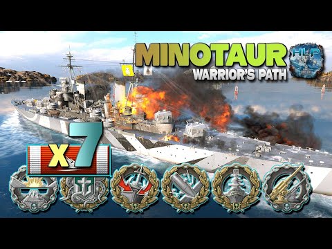 Minotaur: 297k damage - World of Warships
