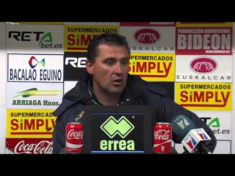 Rueda de prensa de Emilio Larraz post Barakaldo CF 1 - CD Ebro 0