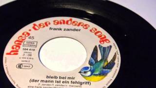 FRANK ZANDER Da Da Da Ich Weiß Bescheid, Du Weißt Bescheid PLAK RECORD 7&quot;