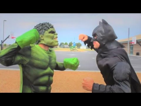 Batman vs The Incredible Hulk in real life superhero battle
