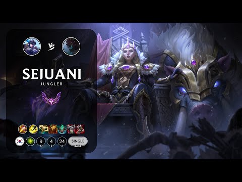 Sejuani Jungle vs Maokai - KR Master Patch 13.18
