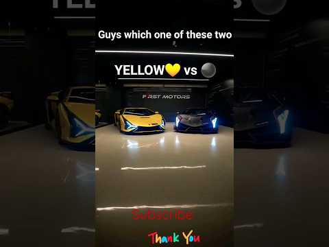 Lamborghini Sian Yellow VS Black Sportcar #shorts#lamborghini#viral #youtubeshorts#subscribe Like 👍