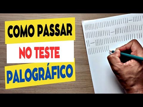 COMO PASSAR NO TESTE PALOGRÁFICO - PSICOTÉCNICO DETRAN, CONCURSO E VAGA DE EMPREGO 2023